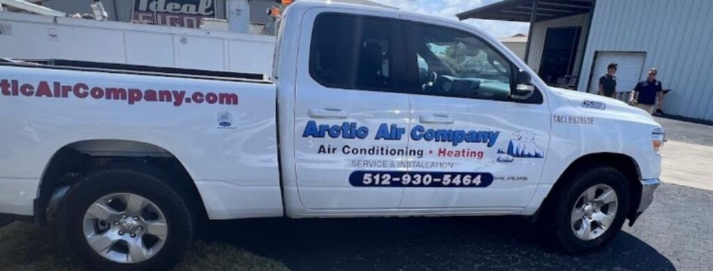 An Arcitic Air Company work truck. 