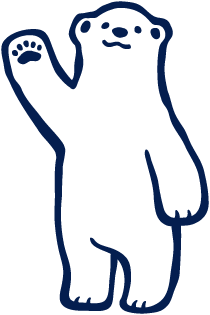 a graphic of a polar bear