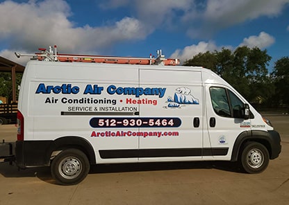 arctic air company hvac service van